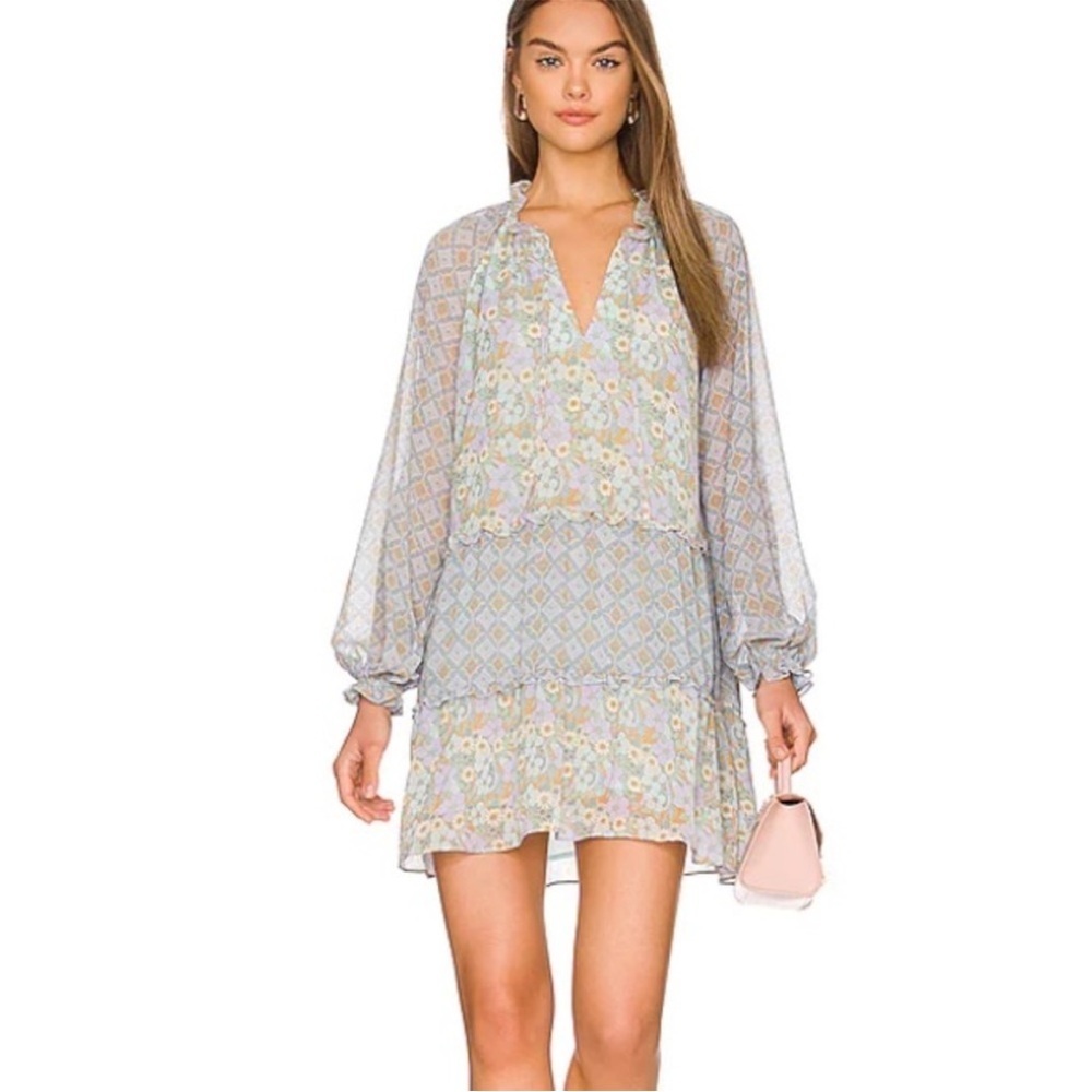 Show Me Your MuMu Revolve Birdie Mini Dress in Primrose Print - Picture 15 of 15